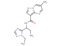 N-[1-(1-ethyl-1H-1,2,4-triazol-5-yl)propyl]-6-methylpyrazolo[1,5-a]pyrimidine-3-carboxamide