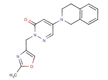 5-(3,4-dihydro-2(1H)-isoquinolinyl)-2-[(2-methyl-1,3-oxazol-4-yl)methyl]-3(2H)-pyridazinone