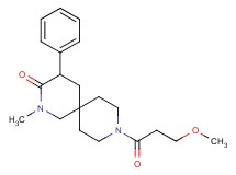 9-(3-methoxypropanoyl)-2-methyl-4-phenyl-2,9-diazaspiro[5.5]undecan-3-one