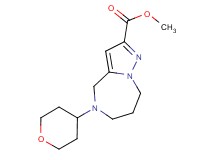 methyl 5-(tetrahydro-2H-pyran-4-yl)-5,6,7,8-tetrahydro-4H-pyrazolo[1,5-a][1,4]diazepine-2-carboxylate