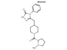 5-[(1-{[(2S)-1-methylpyrrolidin-2-yl]carbonyl}piperidin-4-yl)methyl]-4-phenyl-2,4-dihydro-3H-1,2,4-triazol-3-one