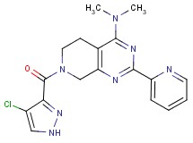 7-[(4-chloro-1H-pyrazol-3-yl)carbonyl]-N,N-dimethyl-2-pyridin-2-yl-5,6,7,8-tetrahydropyrido[3,4-d]pyrimidin-4-amine