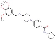 N-cyclopentyl-4-{4-[(3,4,5-trimethoxybenzyl)amino]-1-piperidinyl}benzamide