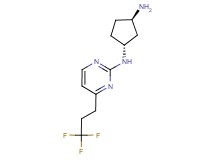 (1R*,3R*)-N-[4-(3,3,3-trifluoropropyl)pyrimidin-2-yl]cyclopentane-1,3-diamine