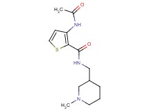 3-(acetylamino)-N-[(1-methylpiperidin-3-yl)methyl]thiophene-2-carboxamide