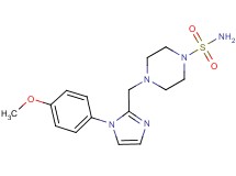 4-{[1-(4-methoxyphenyl)-1H-imidazol-2-yl]methyl}piperazine-1-sulfonamide