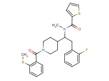 N-(2-(2-fluorophenyl)-1-{1-[2-(methylthio)benzoyl]-4-piperidinyl}ethyl)-N-methyl-2-thiophenecarboxamide