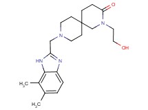 9-[(6,7-dimethyl-1H-benzimidazol-2-yl)methyl]-2-(2-hydroxyethyl)-2,9-diazaspiro[5.5]undecan-3-one