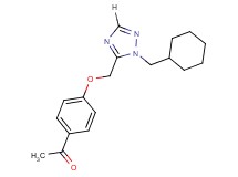 1-(4-{[1-(cyclohexylmethyl)-1H-1,2,4-triazol-5-yl]methoxy}phenyl)ethanone