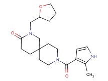 9-[(2-methyl-1H-pyrrol-3-yl)carbonyl]-2-(tetrahydro-2-furanylmethyl)-2,9-diazaspiro[5.5]undecan-3-one