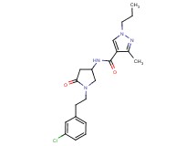 N-{1-[2-(3-chlorophenyl)ethyl]-5-oxo-3-pyrrolidinyl}-3-methyl-1-propyl-1H-pyrazole-4-carboxamide