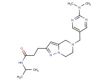 3-(5-{[2-(dimethylamino)-5-pyrimidinyl]methyl}-4,5,6,7-tetrahydropyrazolo[1,5-a]pyrazin-2-yl)-N-isopropylpropanamide