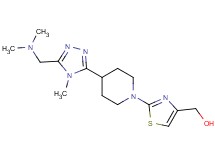 [2-(4-{5-[(dimethylamino)methyl]-4-methyl-4H-1,2,4-triazol-3-yl}piperidin-1-yl)-1,3-thiazol-4-yl]methanol