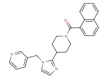 3-({2-[1-(1-naphthoyl)piperidin-4-yl]-1H-imidazol-1-yl}methyl)pyridine