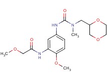 N-[5-({[(1,4-dioxan-2-ylmethyl)(methyl)amino]carbonyl}amino)-2-methoxyphenyl]-2-methoxyacetamide