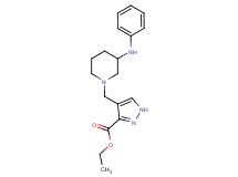 ethyl 4-[(3-anilino-1-piperidinyl)methyl]-1H-pyrazole-3-carboxylate