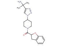 (1-{1-[1-(2,3-dihydro-1-benzofuran-2-ylcarbonyl)-4-piperidinyl]-1H-1,2,3-triazol-4-yl}-1-methylethyl)amine