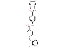 N-[4-(1,3-benzoxazol-2-yl)phenyl]-1-(2-methylbenzyl)-4-piperidinecarboxamide