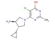 6-[(3R*,4S*)-3-amino-4-cyclopropylpyrrolidin-1-yl]-5-chloro-2-methylpyrimidin-4-ol