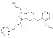 N-benzyl-1-(2-hydroxyethyl)-5-(2-methoxybenzyl)-4,5,6,7-tetrahydro-1H-pyrazolo[4,3-c]pyridine-3-carboxamide