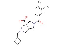 (3aR*,6aR*)-2-(cyclobutylmethyl)-5-(3,4-dimethylbenzoyl)hexahydropyrrolo[3,4-c]pyrrole-3a(1H)-carboxylic acid