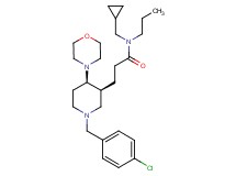 3-[(3S*,4R*)-1-(4-chlorobenzyl)-4-(4-morpholinyl)-3-piperidinyl]-N-(cyclopropylmethyl)-N-propylpropanamide