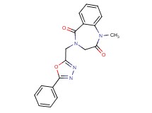 1-methyl-4-[(5-phenyl-1,3,4-oxadiazol-2-yl)methyl]-3,4-dihydro-1H-1,4-benzodiazepine-2,5-dione