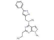 N,1-dimethyl-N-[(3-phenyl-1H-pyrazol-5-yl)methyl]-6-propyl-1H-pyrazolo[3,4-d]pyrimidin-4-amine