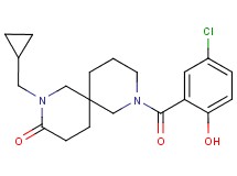 8-(5-chloro-2-hydroxybenzoyl)-2-(cyclopropylmethyl)-2,8-diazaspiro[5.5]undecan-3-one