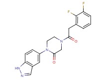 4-[(2,3-difluorophenyl)acetyl]-1-(1H-indazol-5-yl)-2-piperazinone