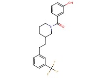 3-[(3-{2-[3-(trifluoromethyl)phenyl]ethyl}-1-piperidinyl)carbonyl]phenol