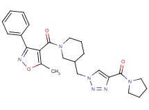 1-[(5-methyl-3-phenyl-4-isoxazolyl)carbonyl]-3-{[4-(1-pyrrolidinylcarbonyl)-1H-1,2,3-triazol-1-yl]methyl}piperidine