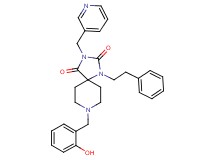 8-(2-hydroxybenzyl)-1-(2-phenylethyl)-3-(3-pyridinylmethyl)-1,3,8-triazaspiro[4.5]decane-2,4-dione