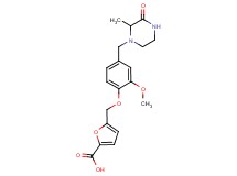 5-({2-methoxy-4-[(2-methyl-3-oxopiperazin-1-yl)methyl]phenoxy}methyl)-2-furoic acid