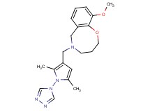 5-{[2,5-dimethyl-1-(4H-1,2,4-triazol-4-yl)-1H-pyrrol-3-yl]methyl}-10-methoxy-3,4,5,6-tetrahydro-2H-1,5-benzoxazocine