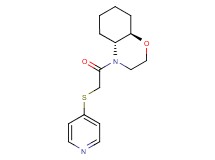 (4aR*,8aR*)-4-[(pyridin-4-ylthio)acetyl]octahydro-2H-1,4-benzoxazine