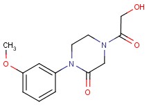 4-glycoloyl-1-(3-methoxyphenyl)-2-piperazinone