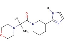 4-{2-[3-(1H-imidazol-2-yl)-1-piperidinyl]-1,1-dimethyl-2-oxoethyl}morpholine