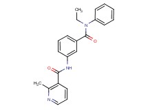 N-(3-{[ethyl(phenyl)amino]carbonyl}phenyl)-2-methylnicotinamide