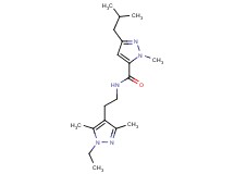 N-[2-(1-ethyl-3,5-dimethyl-1H-pyrazol-4-yl)ethyl]-3-isobutyl-1-methyl-1H-pyrazole-5-carboxamide