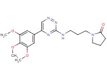 1-(3-{[5-(3,4,5-trimethoxyphenyl)-1,2,4-triazin-3-yl]amino}propyl)-2-pyrrolidinone