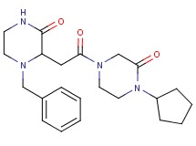 4-[(1-benzyl-3-oxo-2-piperazinyl)acetyl]-1-cyclopentyl-2-piperazinone