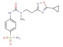 4-({[[2-(5-cyclopropyl-1,2,4-oxadiazol-3-yl)ethyl](methyl)amino]carbonyl}amino)benzenesulfonamide