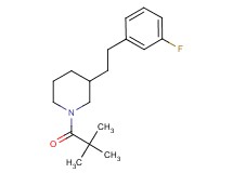 1-(2,2-dimethylpropanoyl)-3-[2-(3-fluorophenyl)ethyl]piperidine