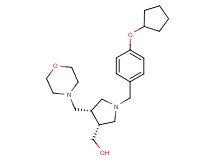 [(3R*,4S*)-1-[4-(cyclopentyloxy)benzyl]-4-(morpholin-4-ylmethyl)pyrrolidin-3-yl]methanol