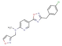 5-[3-(4-chlorobenzyl)-1,2,4-oxadiazol-5-yl]-N-(3-isoxazolylmethyl)-N-methyl-2-pyridinamine