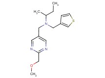 N-{[2-(methoxymethyl)pyrimidin-5-yl]methyl}-N-(3-thienylmethyl)butan-2-amine