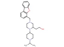 2-[4-(dibenzo[b,d]furan-4-ylmethyl)-1-(1-isopropyl-4-piperidinyl)-2-piperazinyl]ethanol
