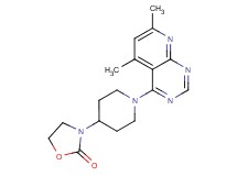 3-[1-(5,7-dimethylpyrido[2,3-d]pyrimidin-4-yl)piperidin-4-yl]-1,3-oxazolidin-2-one