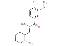 4-fluoro-3-methoxy-N-methyl-N-[(1-methyl-2-piperidinyl)methyl]benzamide trifluoroacetate